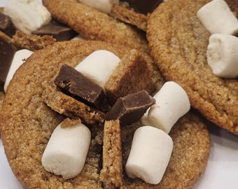 Keto Smores Cookies. Made with Allulose.