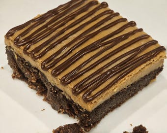 Keto Peanut Butter Brownies made with Allulose