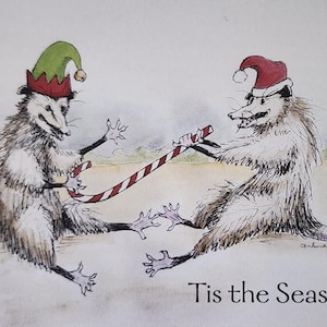 Cartões de Natal Possum