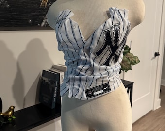 Jersey Corset Top (ANY TEAM)  | Frozen Finish, Lace-Up Back Streetwear