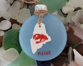 Maine Lobster Christmas Ornament