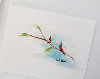 Cardinals Note Card & envelope