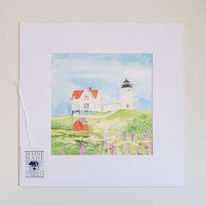 Nubble Lighthouse, York Maine Lighthouse Fine Art Print 3 print sizes available image 3