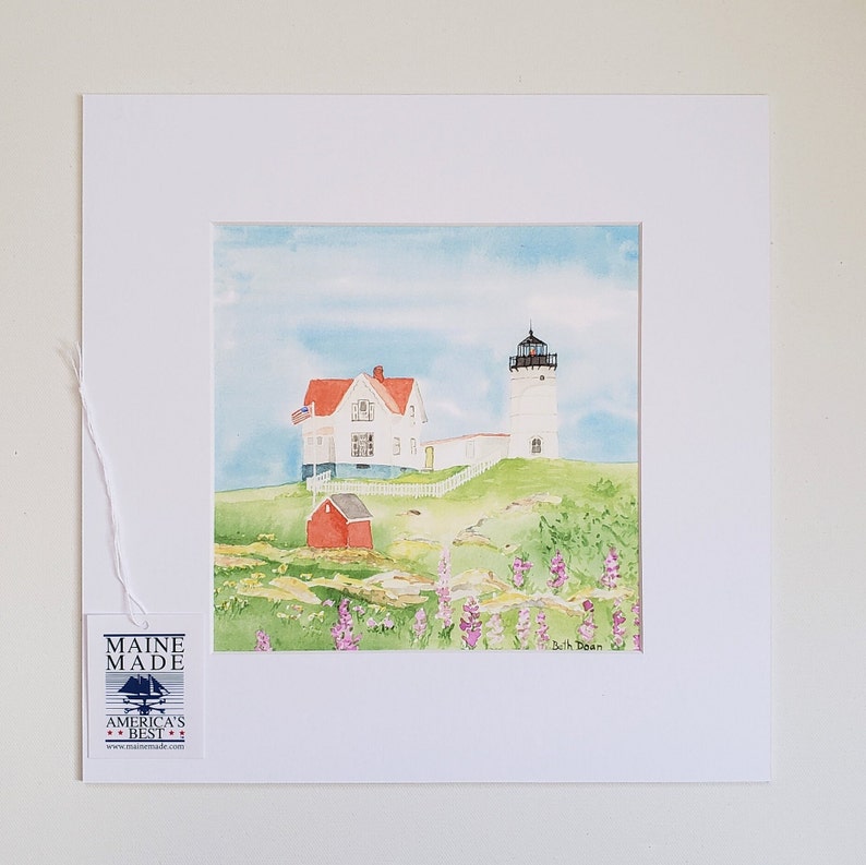 Nubble Lighthouse, York Maine Lighthouse Fine Art Print 3 print sizes available image 3