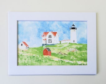 Nubble Lighthouse, York Maine Lighthouse, Fine Art Print, available in 3 sizes