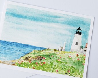 Pemaquid Point Lighthouse, Maine Note Card & envelope