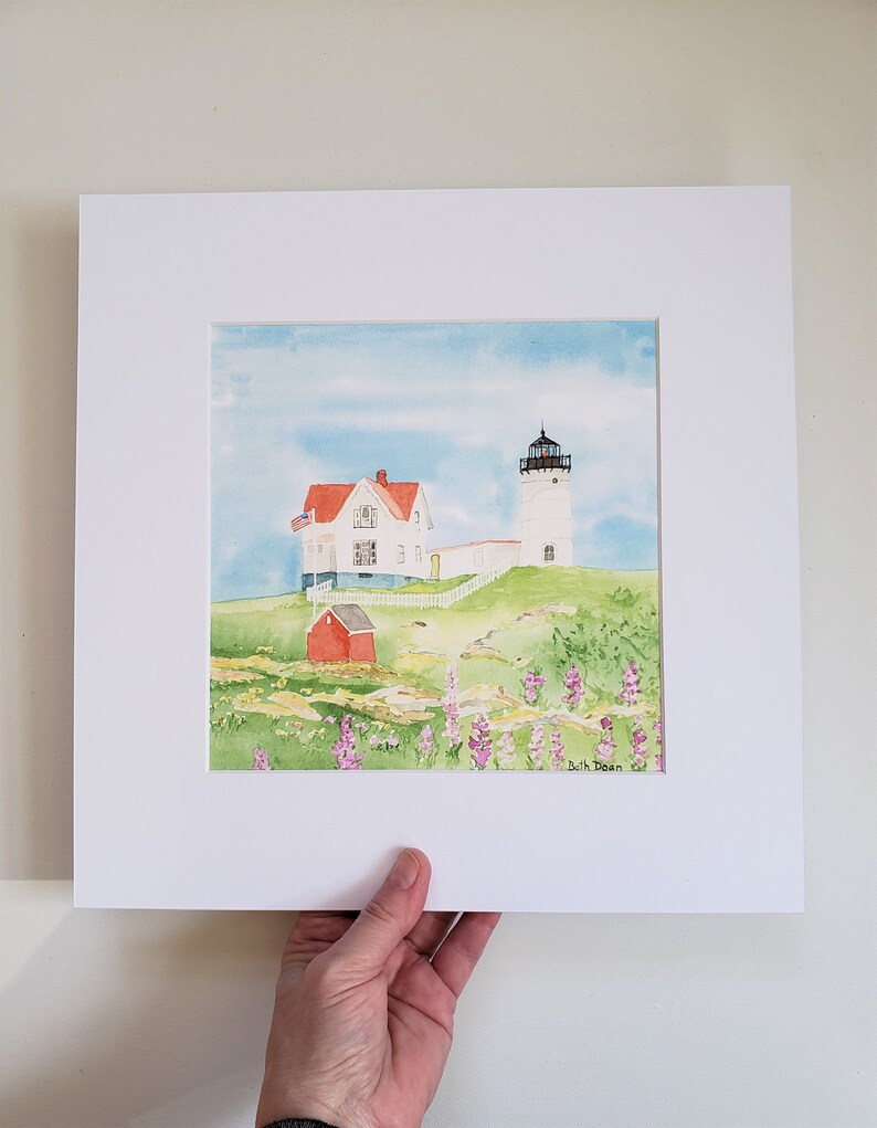 Nubble Lighthouse, York Maine Lighthouse Fine Art Print 3 print sizes available image 6