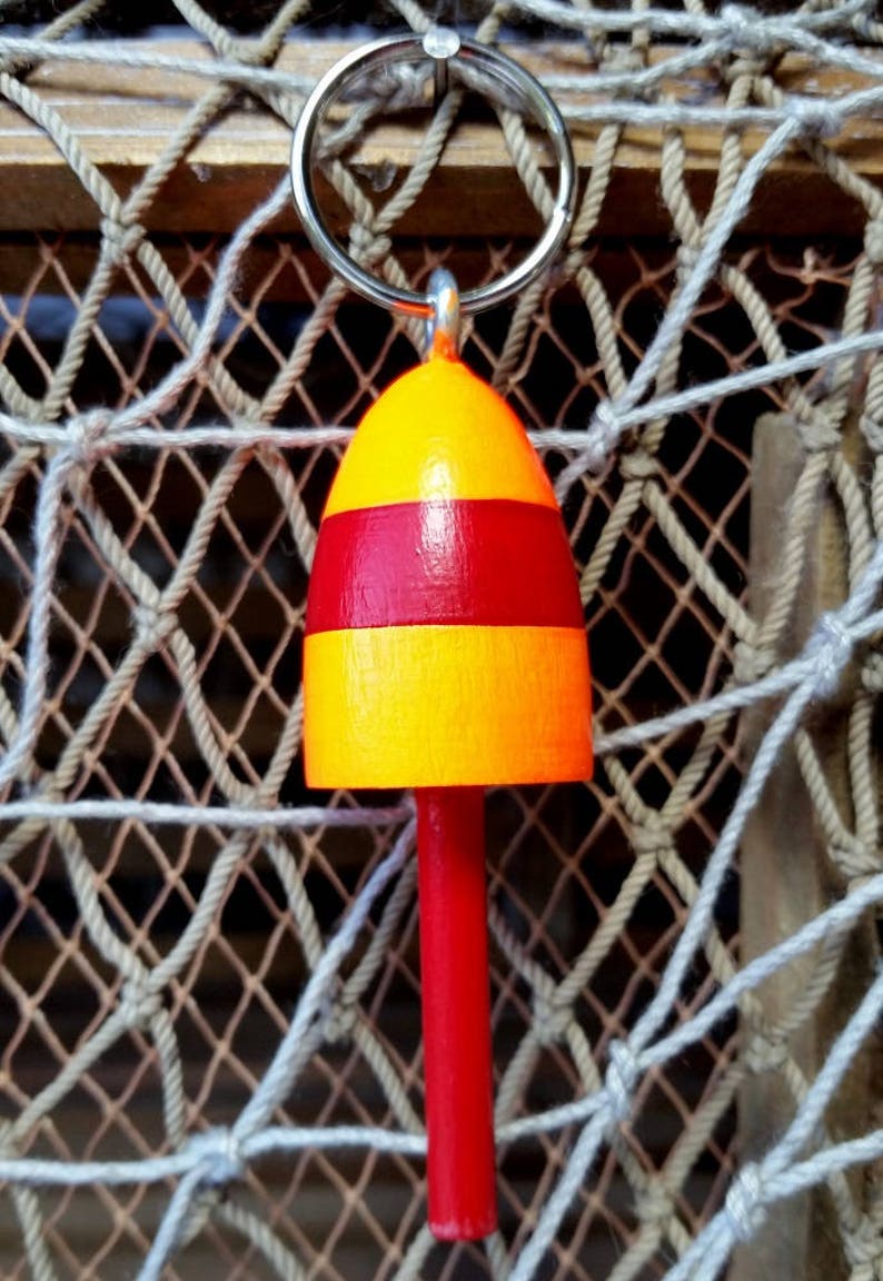 Lobster Buoy Key Chain Maine Lobster buoy replica neon Etsy