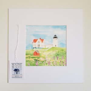 Nubble Lighthouse, York Maine Lighthouse Fine Art Print 3 print sizes available image 2