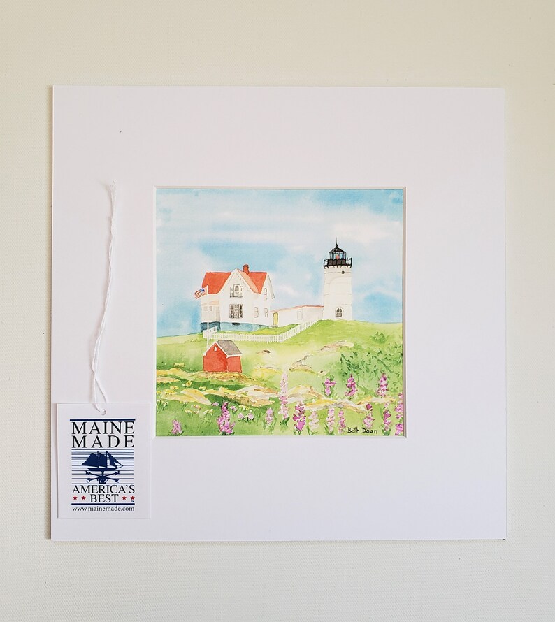 Nubble Lighthouse, York Maine Lighthouse Fine Art Print 3 print sizes available image 2