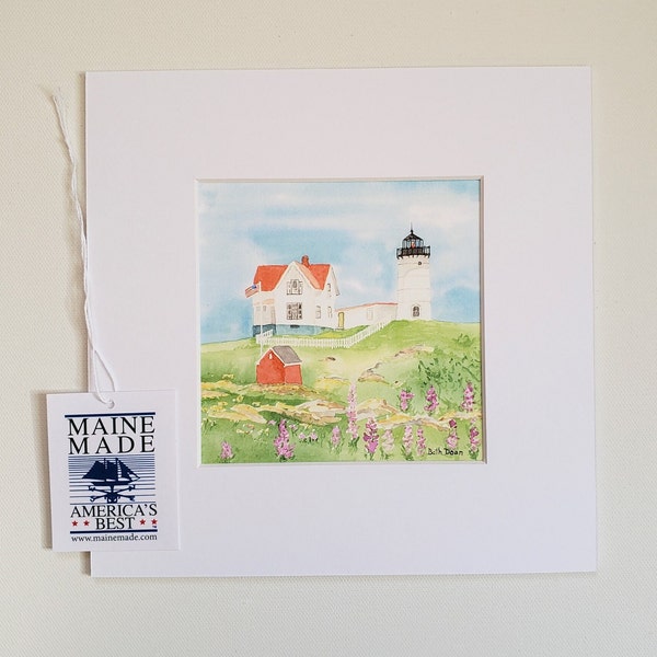 Nubble Lighthouse, York Maine Lighthouse Fine Art Print (3 print sizes available)