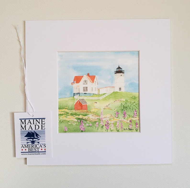Nubble Lighthouse, York Maine Lighthouse Fine Art Print 3 print sizes available image 1