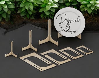 Easel Display Stand Laser Cut Files for 4mm Material - Picture Frame Holder Template 194