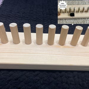 smaller yarn Blanket Loom handcrafted solid wood Crochet Beginner-Friendly knitting loom with 1/2" pegs smaller chunky yarn #5 & #6