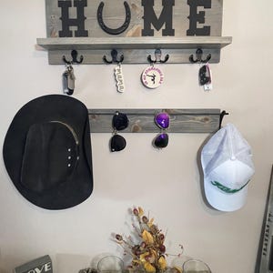 Handmade rustic Sunglass holder wooden sunglass organizer farmhouse wall decor Rustic Sunglass and hat Display Sunglass Rack Sunglass Lovers