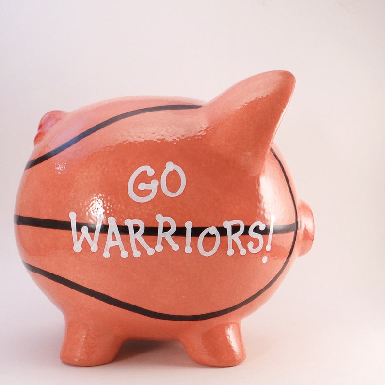 Basketball Personalized Piggy Bank Sports Bank Ceramic Hoops Etsy