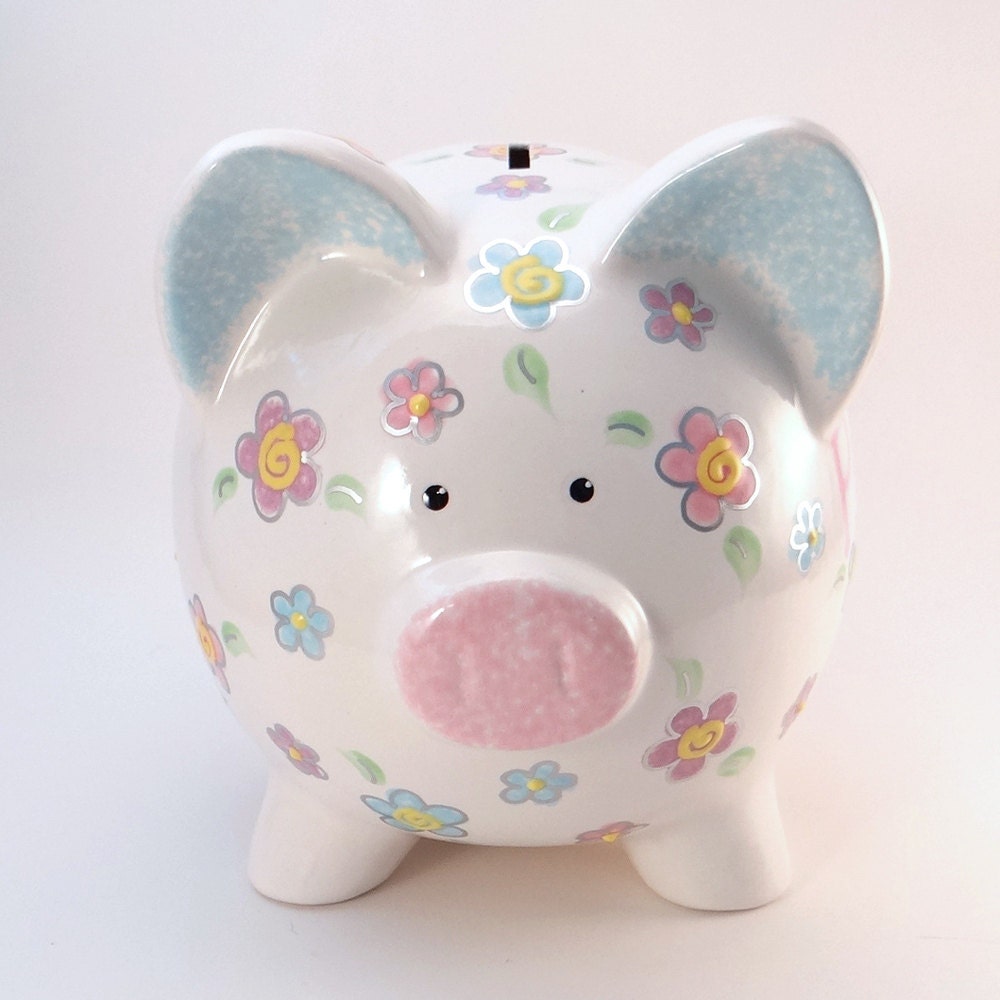 Daisy Piggy Bank Personalized Piggy Bank Piggy Bank With Etsy Canada