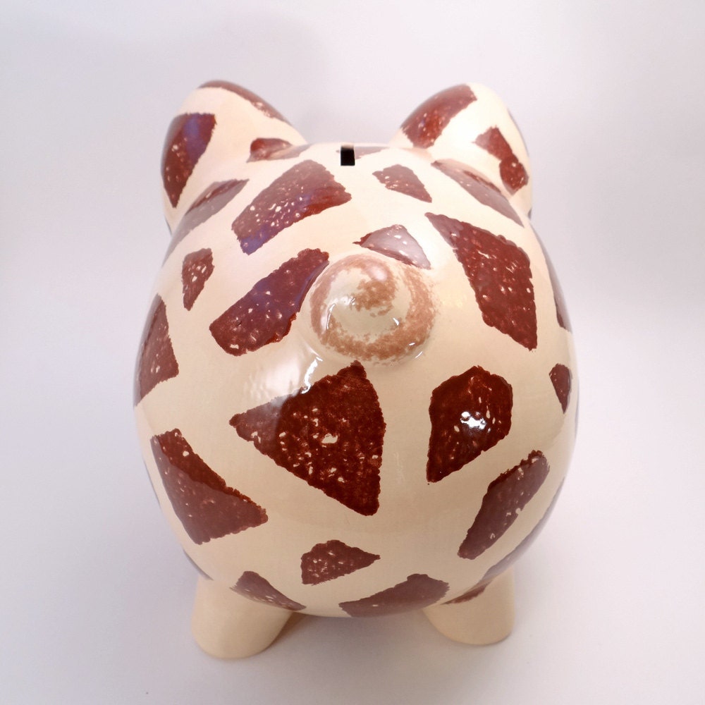 Giraffe Piggy Bank Personalized Piggy Bank Jungle Theme Etsy