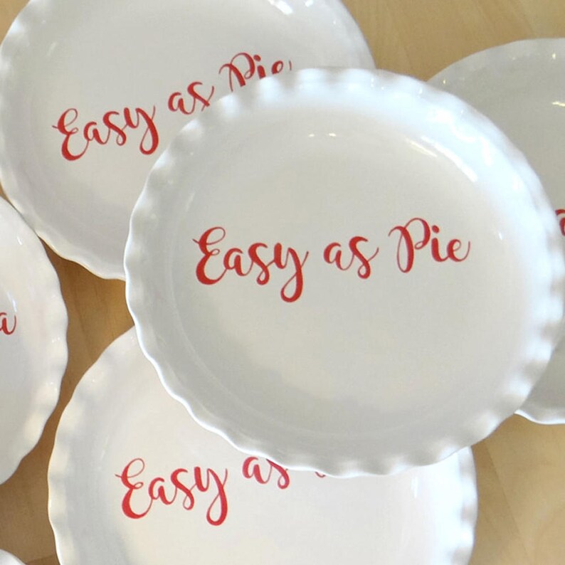 personalised pie dish