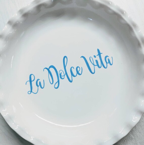 personalised pie dish