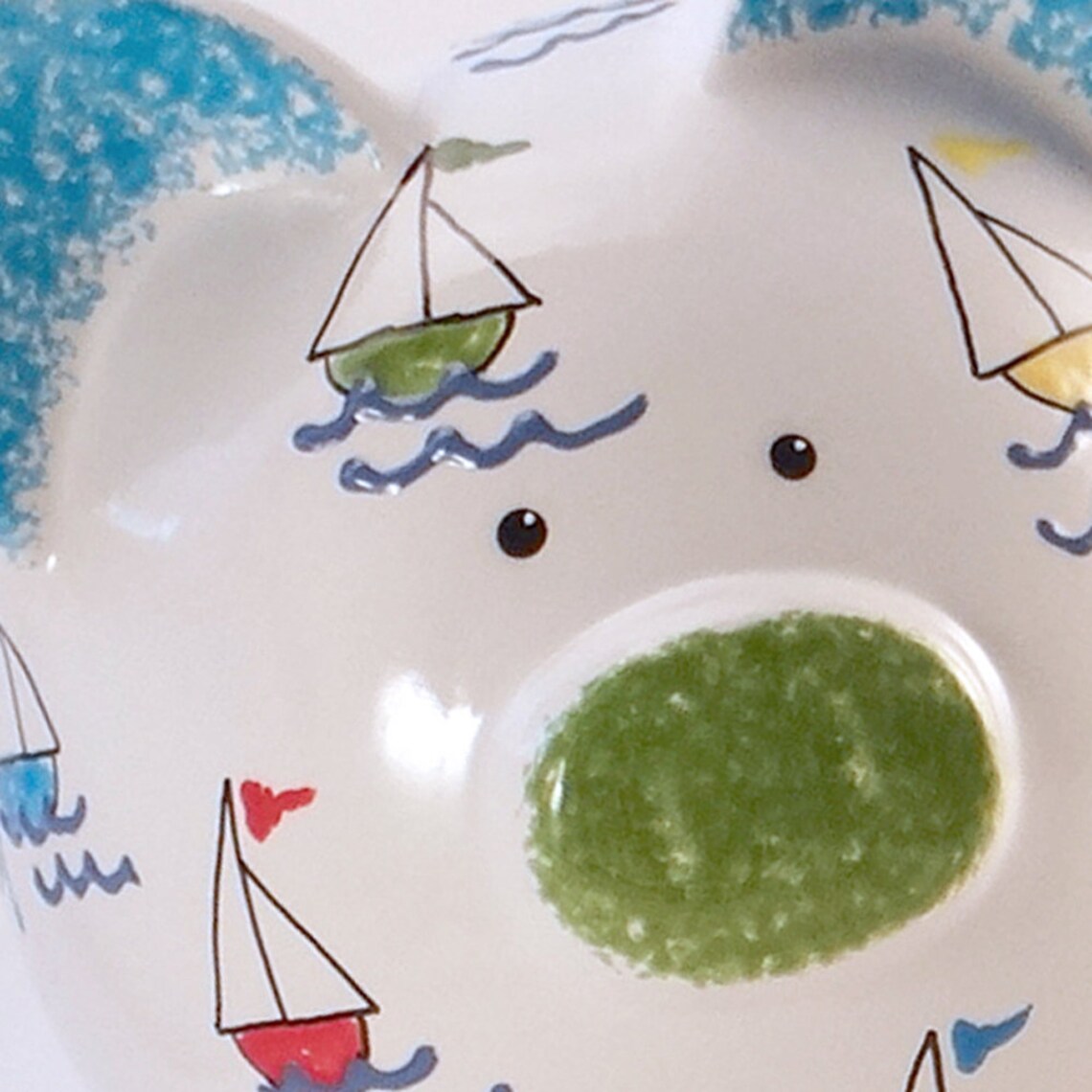 Sail Boats Piggy Bank Personalized Piggy Bank Boating Bank Etsy