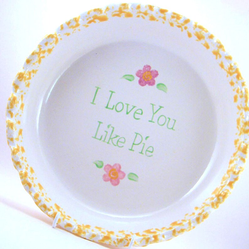 Daisy Pie Dish Personalized Pie Plate Pretty Flower Pie Etsy
