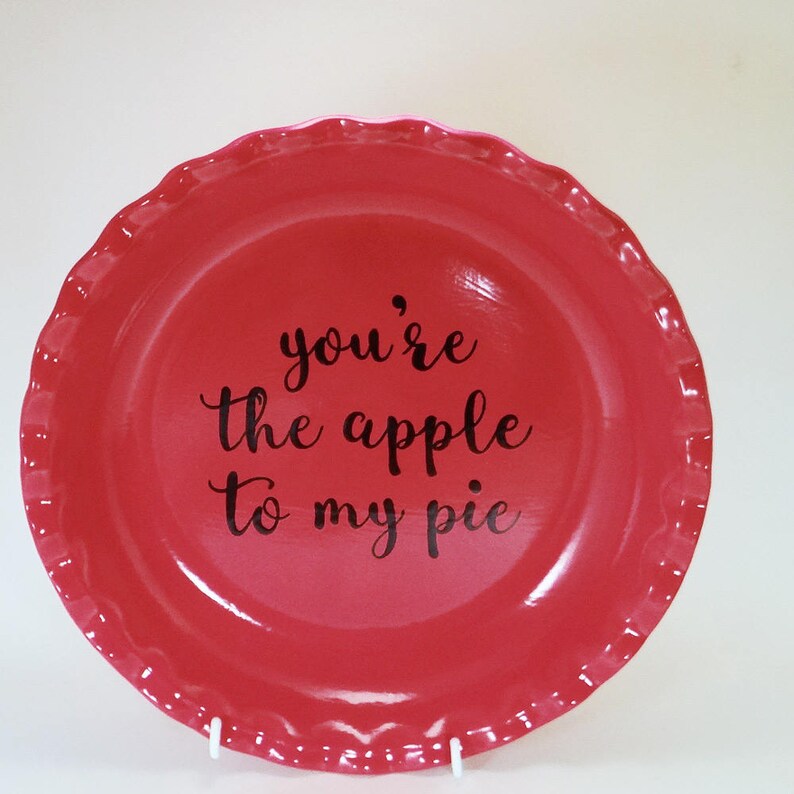 personalised pie dish