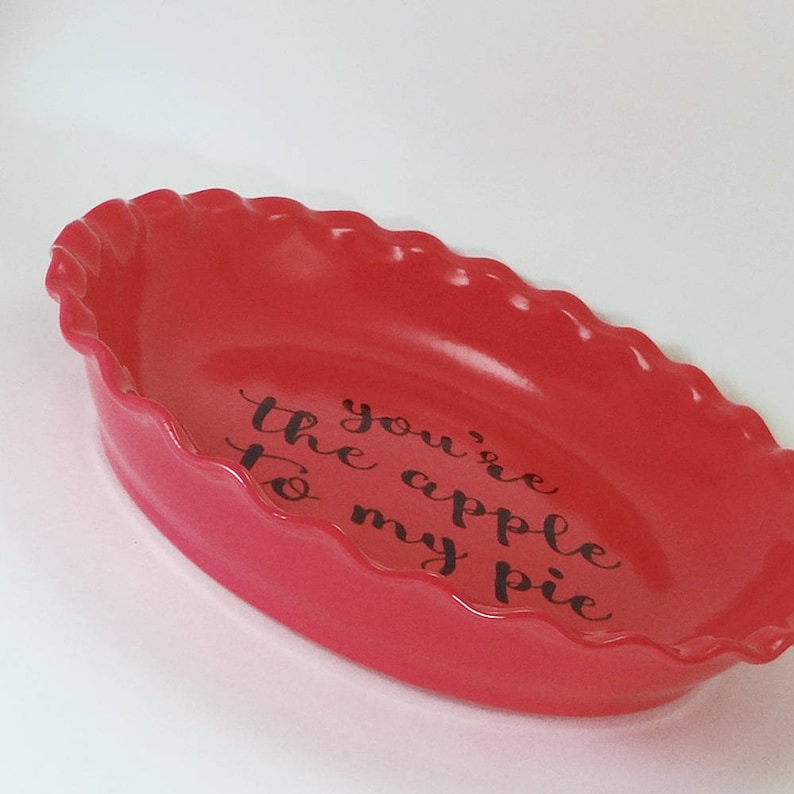personalised pie dish