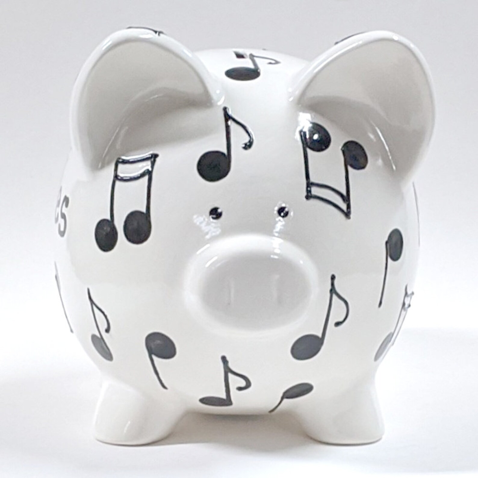 Music Note Piggy Bank Personalized Piggy Bank Ceramic Piggy Etsy
