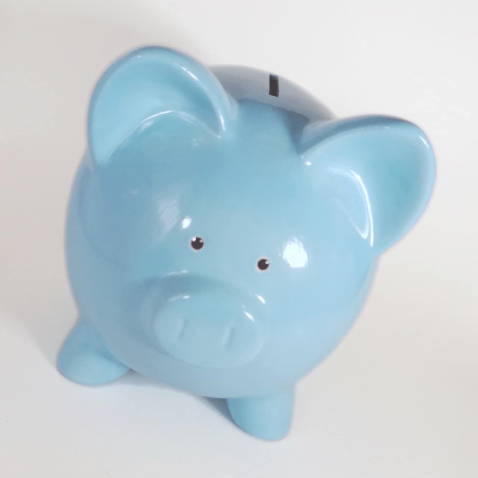 Light Blue Piggy Bank Personalized Piggy Bank Classic Baby Etsy
