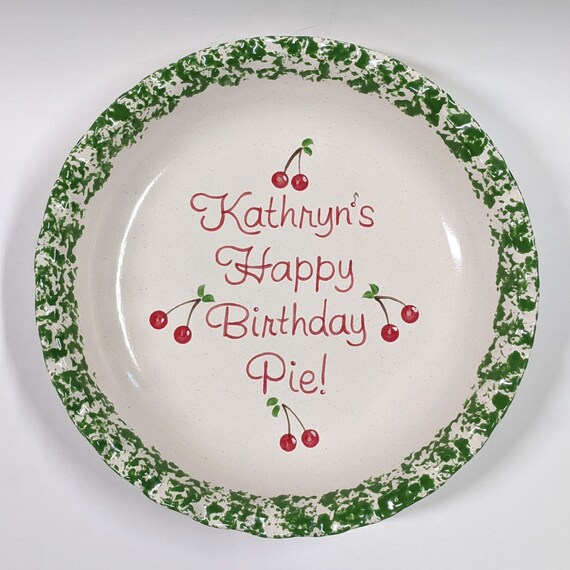 Smiley Face Pie Plate Ceramic Pie Dish Hand Painted Baking Dish Hand Painted Plate Happy Face Pie Plate Deep Dish Bakeware Emoji Plate