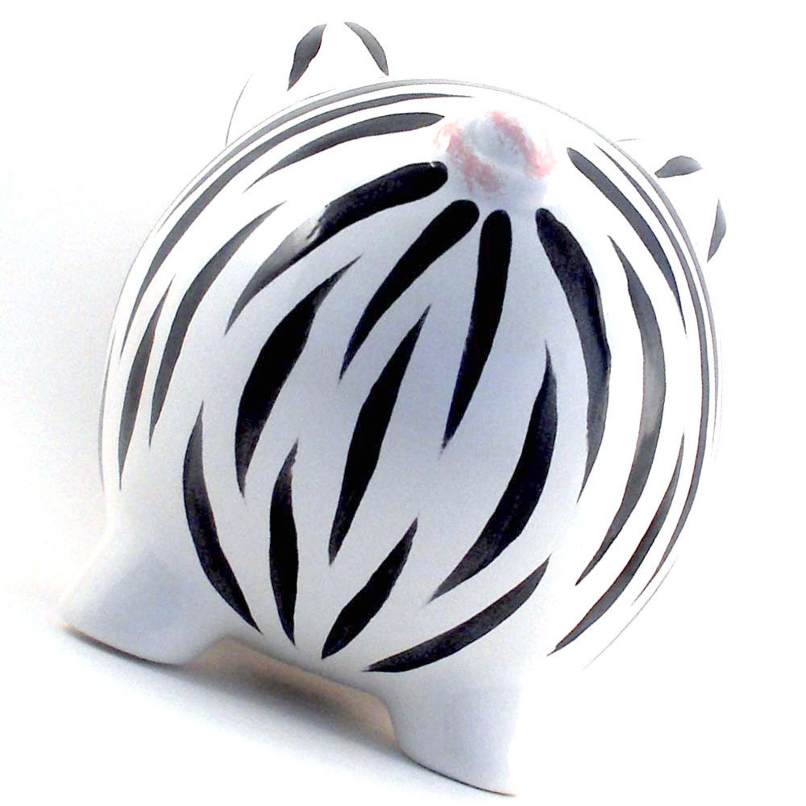 Zebra Piggy Bank, Personalized Piggy Bank, Safari Zoo Theme, Wild