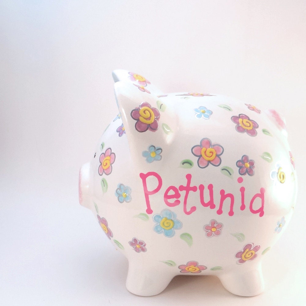 Daisy Piggy Bank Personalized Piggy Bank Piggy Bank with Etsy