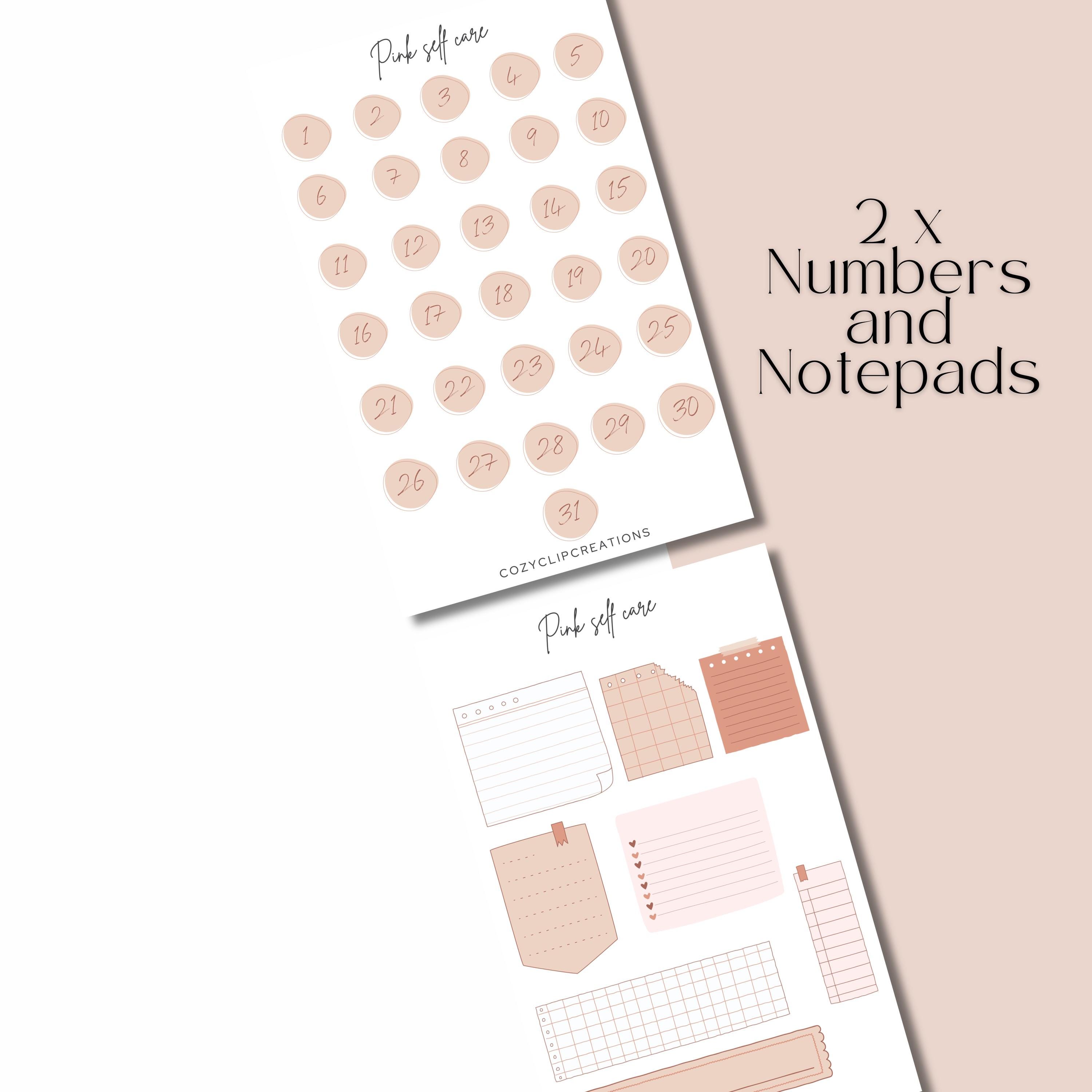 Pink and Cozy Self Care Clipart PNG Goodnotes Stickers |self Care ...