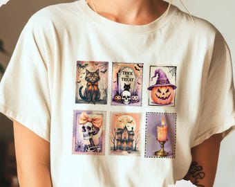 Retro Halloween Cat Ghost Png, Girly Halloween Png, Fall Png, Halloween Png, Spooky Season Png, Pumpkin Halloween, Spooky Mama png