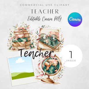 Plantilla de Canva con diseño floral para profesor, diseño de camiseta editable, sublimación de nombre personalizado, último día de clases, imprimible personalizado y foto PNG.