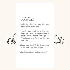 Påskkonstteckningar PNG-paket | Vårikoner | Kanin- och klotterinbjudan | Kristen påskclipart | Minimalistisk dekoration bild 9