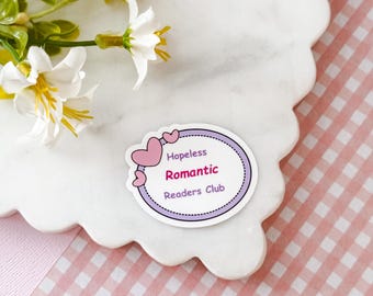 Club de lecteurs romantiques désespérés | Amoureux des livres d'amour Sticker
