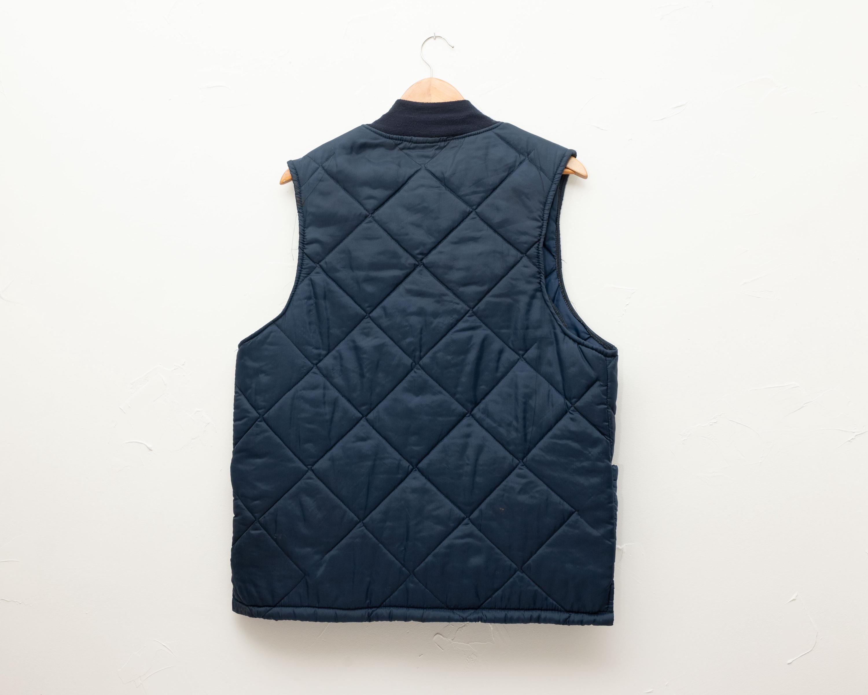 Navy Quilted Vest - Etsy
