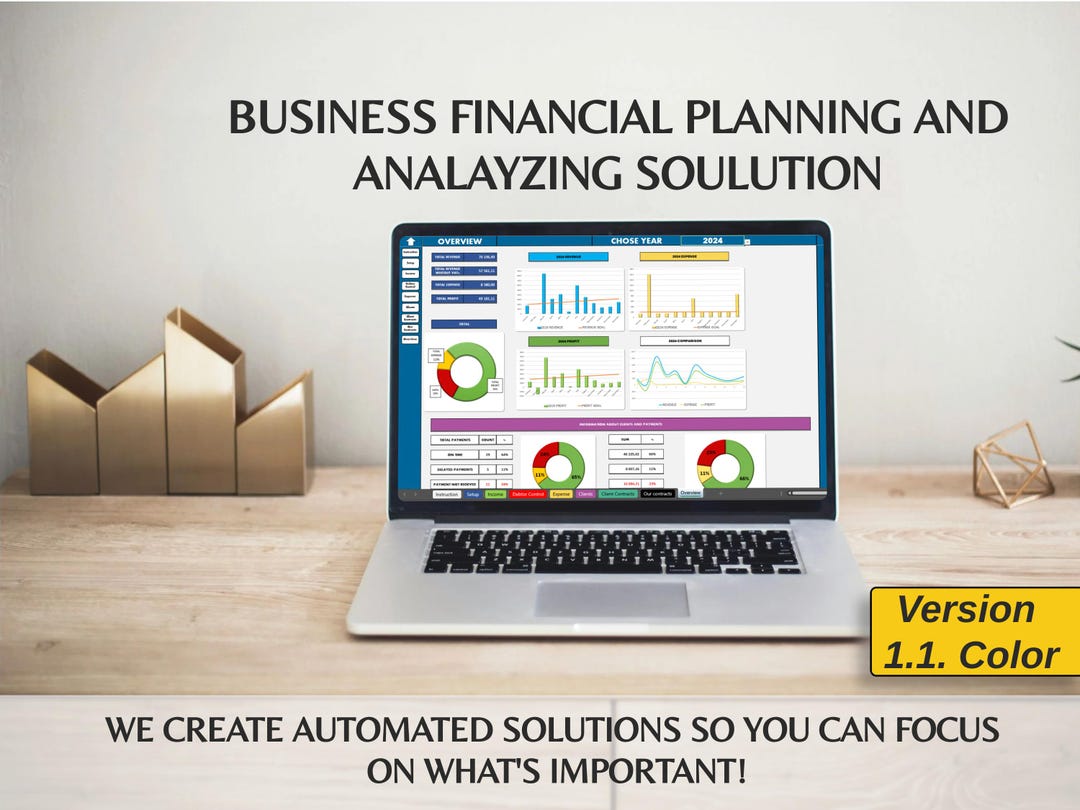 Business Bookkeeping Excel Template for Monthly and Annual Business ...