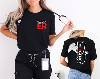 Custom Emergency Department Shirt, ER Sweatshirt, ED Nurse Tee, Medicine ED Registered Nurse Tee, Er Tech Gift, Emergency Room Nurse Gift