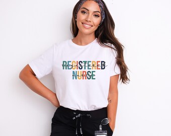 Registered Nurse Shirt for Women, RN TShirt for Registered Nurse, Nursing T-Shirt for Nurse, Gift for Registered Nurse, RN Graduation Gift