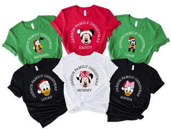 Custom Disney Very Merry Christmas Shirt, Custom Disney Christmas All Characters Shirt, Disney Family Christmas Shirt, Christmas Group Shirt