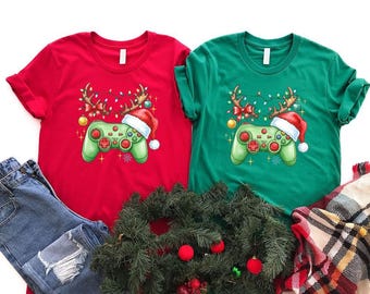 Christmas Game Controller Sweatshirt,Christmas Shirt,Game Day Shirt,Game Player Shirt, Merry Christmas Shirt,Video Game Xmas,Christmas Gıft