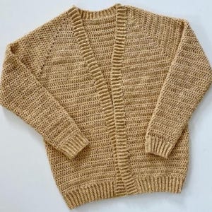 Granny Pop Cardigan Crochet Pattern - PDF Digital Download Beginner Friendly
