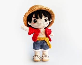Crochê Pirata | Padrão de Crochê Amigurumi | Tutorial de Amigurumi em PDF | Crochê Anime | Padrão de Crochê em PDF | Crochê, PDF em Inglês