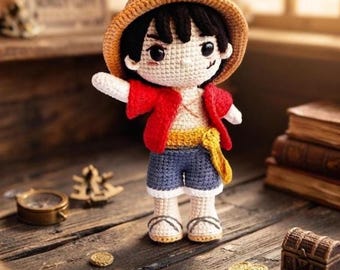 Pirate Crochet | Crochet Pattern Amigurumi| Amigurumi Pattern Tutorial PDF | Anime Crochet | Crochet Pattern PDF | Crocheting , PDF in Eng