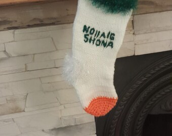 tricolour xmas stocking