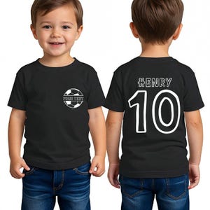 Custom Soccer Kids Shirt, Personalized Soccer Name Number Gift Tshirt, Toddler Soccer Player Team Age Birthday Boy TShirts, Football Shirt