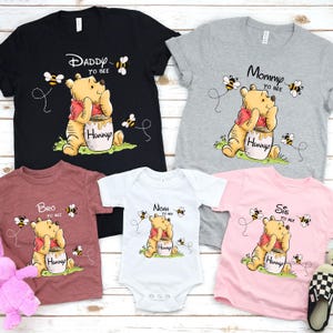 Winnie The Pooh Mommy to Bee Shirt,Mommy To Bee Sweatshirt,Mommy Daddy to Bee Shirt,, Pooh Bear Daddy to Bee Tee Disney Pregnancy Sweatshirt